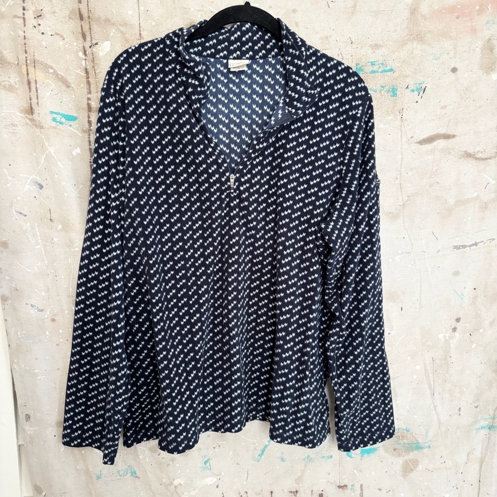 LL Bean Birdseye Fleece Pullover